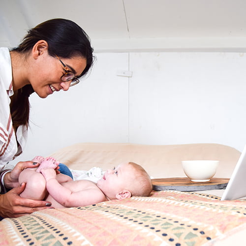 Babymassage Online en Mirjam van TheBabyproject